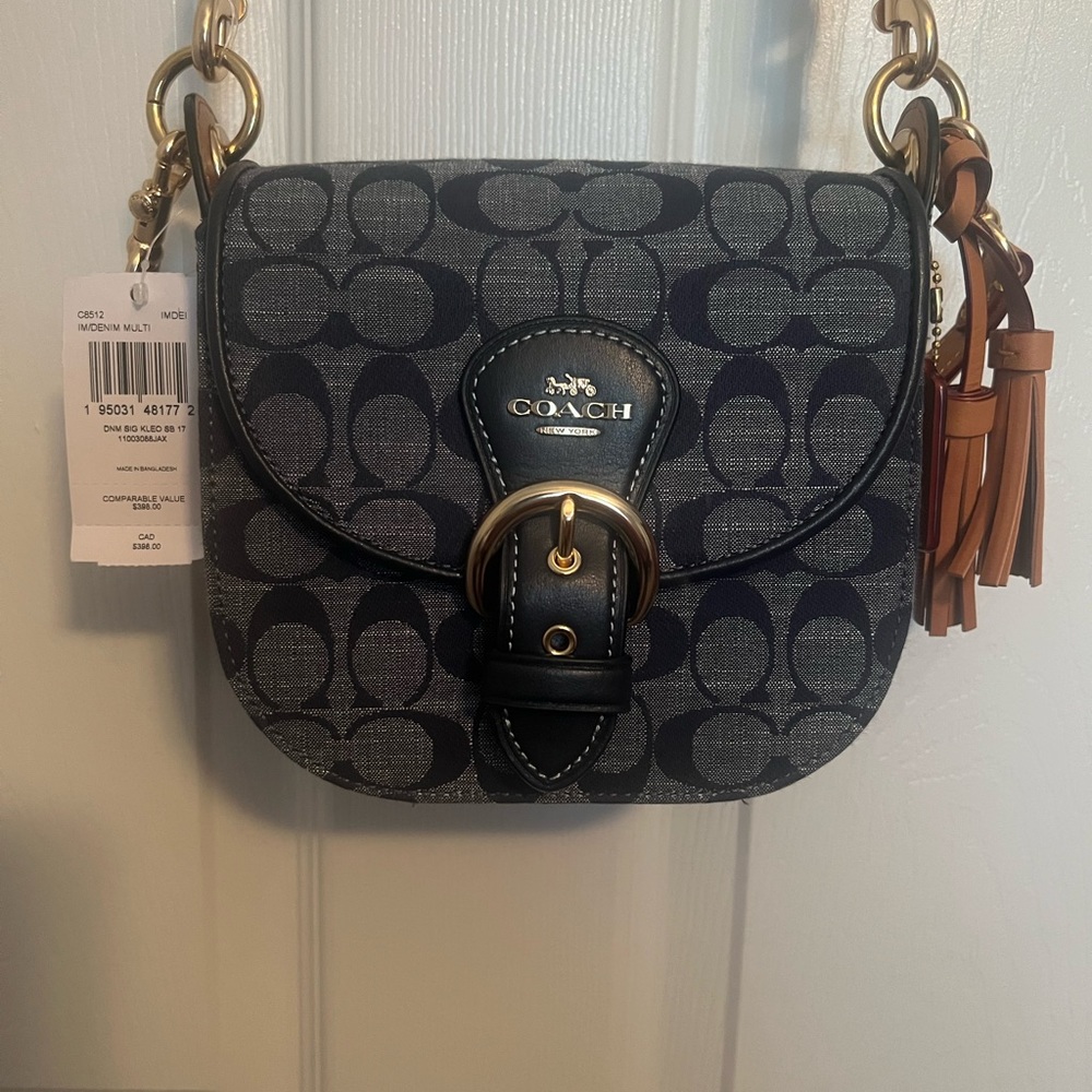 Coach Small chambray bag.